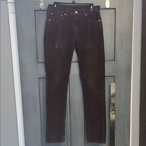 Levi Strauss 511 Men's 32x34 Corduroy Pants Dark Brown